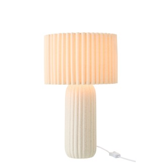 Lampe de table en céramique blanc 28x28x50 cm