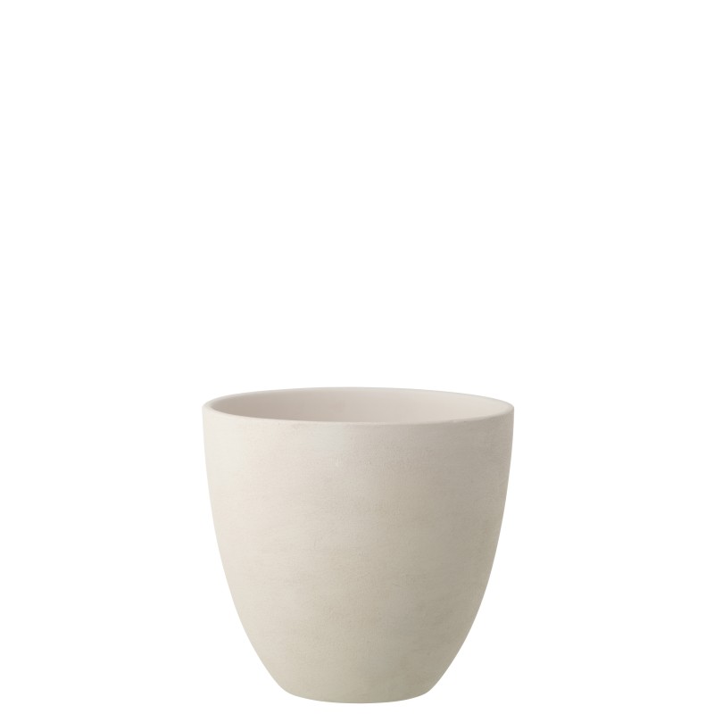 Cache-pot en céramique blanc 30.5x30.5x29.5 cm Cache-pot en céramique blanc 30.5x30.5x29.5 cm