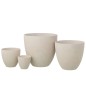 Vaso di fiori in ceramica bianca 36x36x34 cm