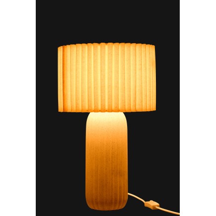 Lampe de table en céramique blanc 28x28x50 cm