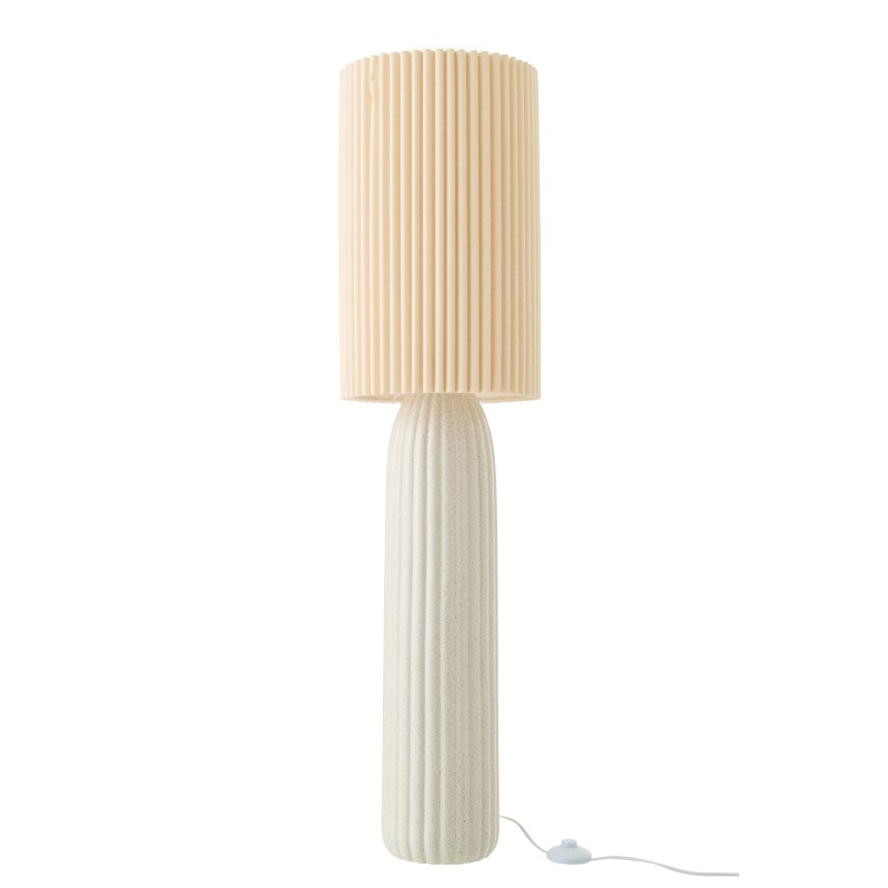 Lampada da terra in ceramica bianca 37x37x91 cm Lampada da terra in ceramica bianca 37x37x91 cm