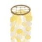Carillón de conchas amarillas 15 x 15 x 70 cm Carillón de conchas amarillas 15 x 15 x 70 cm