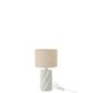Lampe de table en céramique blanc 18x18x31.8 cm Lampe de table en céramique blanc 18x18x31.8 cm