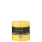Bougie cylindrique 64h en paraffine jaune 10x10x10 cm