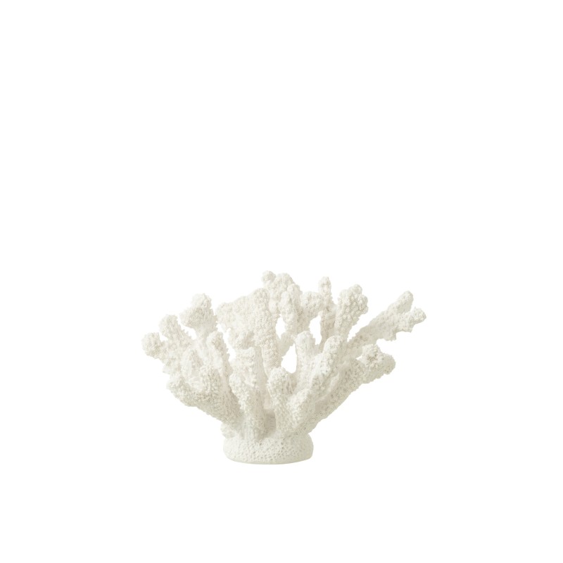 Corail en polyrésine blanc 19x17x18 cm Corail en polyrésine blanc 19x17x18 cm