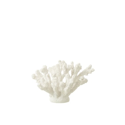 Coral de poliresina blanca 19 x 17 x 18 cm