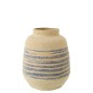Cesto em junco azul e bege 23x23x29 cm Cesto em junco azul e bege 23x23x29 cm
