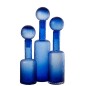 Garrafa decorativa em vidro azul 12,5 x 12,5 x 56 cm Garrafa decorativa em vidro azul 12,5 x 12,5 x 56 cm
