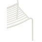 Silla de jardín de metal blanco 50 x 56 x 81 cm Silla de jardín de metal blanco 50 x 56 x 81 cm