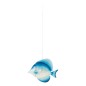 Poisson suspendu en métal bleu 38.7x7.6x95.2 cm Poisson suspendu en métal bleu 38.7x7.6x95.2 cm