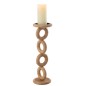 Chandelier ring en bois beige 14x14x45 cm Chandelier ring en bois beige 14x14x45 cm
