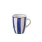 Mug en céramique blanc et bleu 11.3x8.5x10.2 cm Mug en céramique blanc et bleu 11.3x8.5x10.2 cm
