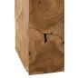 Base de madera de teca beige 40 x 40 x 50 cm Base de madera de teca beige 40 x 40 x 50 cm