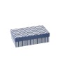 Scatola con 2 tazze e piattini in ceramica blu 11,8x6x7,5 cm Scatola con 2 tazze e piattini in ceramica blu 11,8x6x7,5 cm
