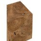 Base in legno di teak beige 40x40x50 cm