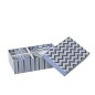 Scatola con 2 tazze e piattini in ceramica blu 11,8x6x7,5 cm Scatola con 2 tazze e piattini in ceramica blu 11,8x6x7,5 cm