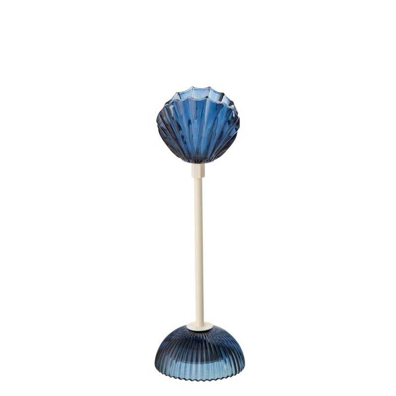 Lampe de table led en métal bleu 9.5x9.5x31 cm Lampe de table led en métal bleu 9.5x9.5x31 cm