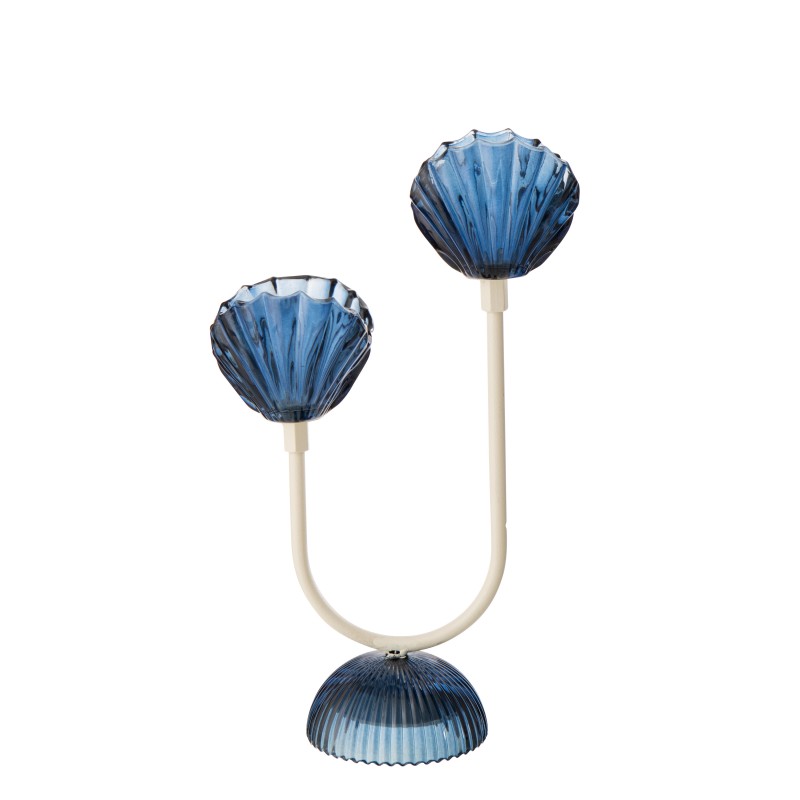 Lampe de table led en métal bleu 20x10.5x32 cm Lampe de table led en métal bleu 20x10.5x32 cm