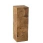 Base de madera de teca beige 35 x 35 x 100 cm