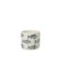 Cache-pot en ciment blanc 11x11x10 cm Cache-pot en ciment blanc 11x11x10 cm