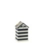 Cache-pot cabane plage en porcelaine bleu 9.5x8x15.5 cm Cache-pot cabane plage en porcelaine bleu 9.5x8x15.5 cm