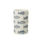 Cache-pot en ciment blanc 12.5x12.5x20 cm Cache-pot en ciment blanc 12.5x12.5x20 cm