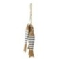Suspension de 3 poissons en bois blanc et bleu 32x5x2 cm Suspension de 3 poissons en bois blanc et bleu 32x5x2 cm