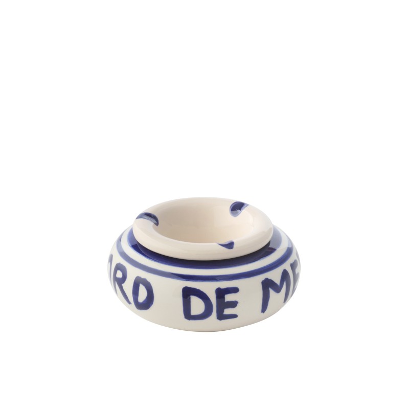 Posacenere da mare in ceramica blu 11x11x5 cm Posacenere da mare in ceramica blu 11x11x5 cm