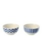 Boite 2 bols en céramique bleu 14x14x7 cm Boite 2 bols en céramique bleu 14x14x7 cm