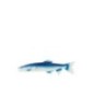 Décoration murale poisson en métal bleu 59x3.8x48.2 cm Décoration murale poisson en métal bleu 59x3.8x48.2 cm