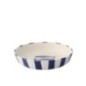 Piatto rotondo in ceramica blu 25x25x6 cm Piatto rotondo in ceramica blu 25x25x6 cm