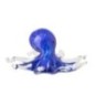Pisapapeles Pulpo de cristal azul 19 x 18,5 x 8 cm