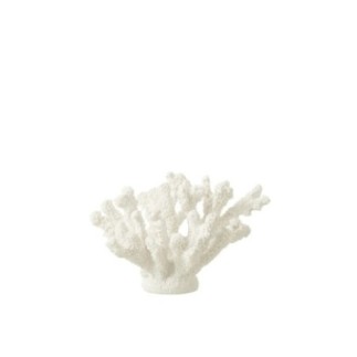 Coral em poliresina branca 19x17x18 cm