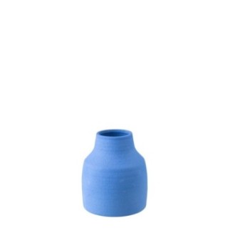 Vase en céramique bleu 20x20x23 cm