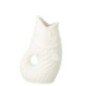Vase poisson en polyrésine blanc 24x15x35 cm Vase poisson en polyrésine blanc 24x15x35 cm
