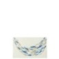 Décoration murale banc de poisson en métal blanc 60.8x3x36.8 cm Décoration murale banc de poisson en métal blanc 60.8x3x36.8 cm