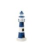 Phare décoratif en métal bleu 55x35.5x63 cm