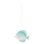 Poisson suspendu en métal bleu clair 38.7x7.6x95.2 cm Poisson suspendu en métal bleu clair 38.7x7.6x95.2 cm