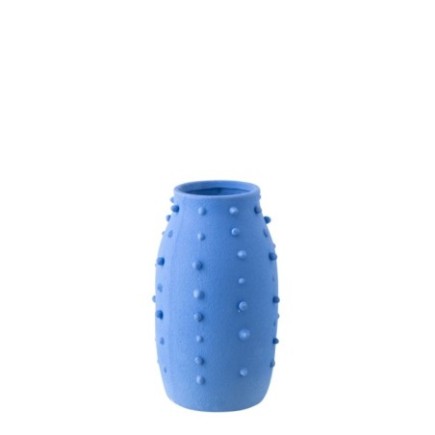 Vase en céramique bleu 22x22x33.5 cm