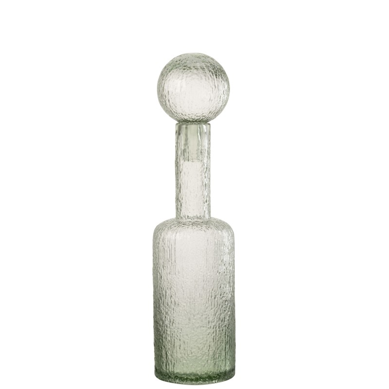 Bouteille décorative en verre vert 12.5x12.5x49.5 cm Bouteille décorative en verre vert 12.5x12.5x49.5 cm