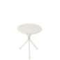 Mesa de jardim em metal branco 45x45x50 cm Mesa de jardim em metal branco 45x45x50 cm