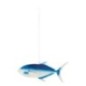 Poisson long suspendu en métal bleu 59.7x8.9x86.3 cm Poisson long suspendu en métal bleu 59.7x8.9x86.3 cm