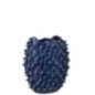 Jarrón de cerámica azul 27 x 15 x 32 cm Jarrón de cerámica azul 27 x 15 x 32 cm