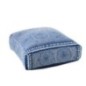 Pouf motifs mosaïque en coton bleu 80x80x20 cm Pouf motifs mosaïque en coton bleu 80x80x20 cm