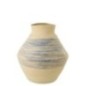 Cesto in giunco blu e beige 56x56x70 cm Cesto in giunco blu e beige 56x56x70 cm