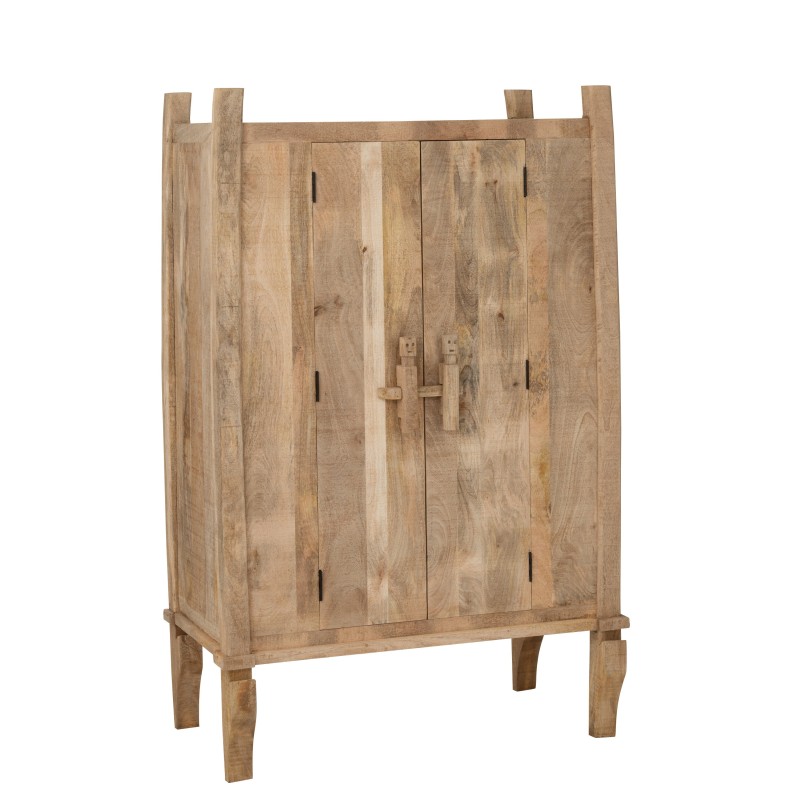 Meuble silex en bois de manguier naturel 110x58x174 cm Meuble silex en bois de manguier naturel 110x58x174 cm