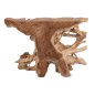Console en bois de teck beige 120x40x80 cm Console en bois de teck beige 120x40x80 cm