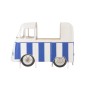 Mobile bar in metallo bianco e blu 180x64x102 cm Mobile bar in metallo bianco e blu 180x64x102 cm