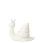 Escargot extérieur en polyrésine blanc 39x19x31.5 cm Escargot extérieur en polyrésine blanc 39x19x31.5 cm