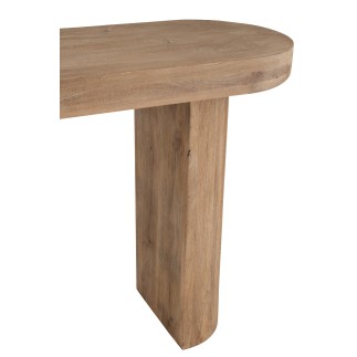 Consola de madera de mango natural 152 x 41 x 76 cm